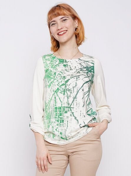 Peaces.bio - handbedruckte Biomode Peaces-Shirt Wasserzauber