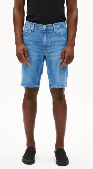 ARMEDANGELS NAAILO DENIM SHORT - Herren Jeans Shorts aus Bio-Baumwoll-Hanf Mix