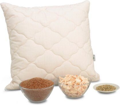 Lotus Design® Zirbenkissen versteppt, mit Bio-Hirsespreu