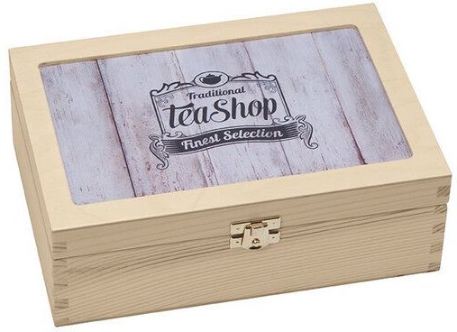 Contento Teebox mit 6 Fächern herausnehmbar