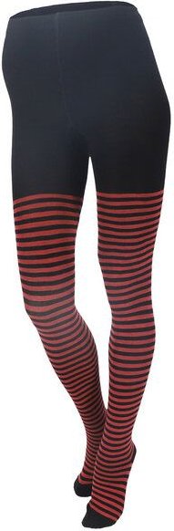 grödo Damen Strumpfhose Ringel kbT Wolle Bio Baumwolle Elasthan