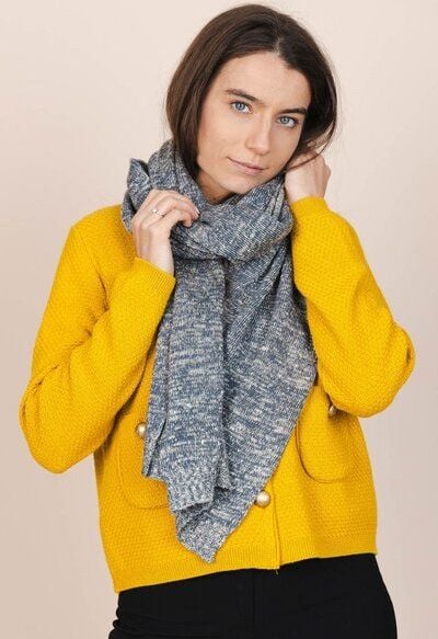 De IONESCU Winter Schal aus Hanf und Wolle - Unisex