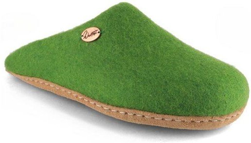 WoolFit Handgefilzte Pantoffeln ohne Fersenrand Hausschuhe aus 100% Wolle