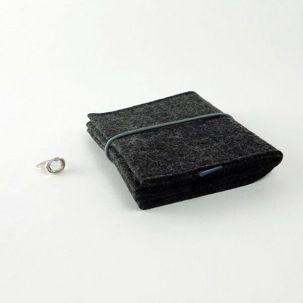 matilda k. manufaktur Schmuckaufbewahrung 'schmucknest' groß aus Wollfilz 'alice' mit Rundgummi-Verschluß in vielen Farb...