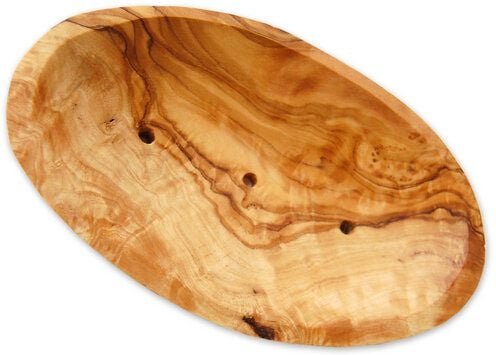 Thumbnail - Olivenholz erleben Seifenschale oval groß aus Olivenholz