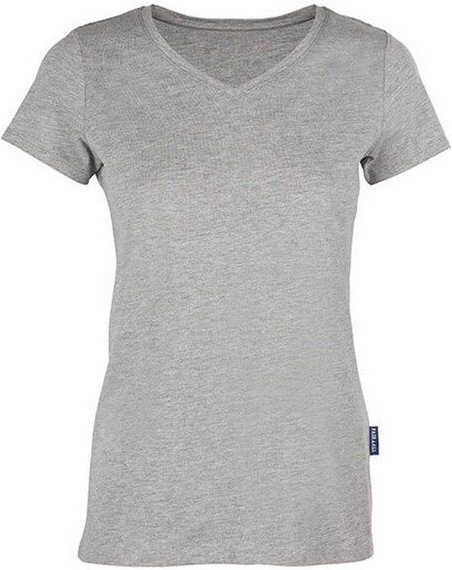 HRM Damen Ladies Luxury V-Neck T-Shirt