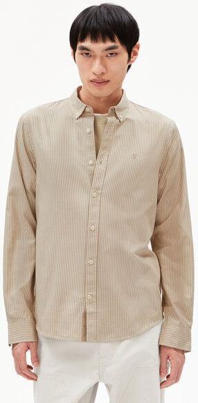 ARMEDANGELS QUAASA STRIPE LONGSLEEVE SHIRT - Herren Hemd aus Bio-Baumwolle