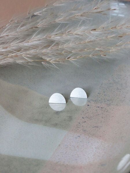 pikfine Ohrstecker "Moon" // silber