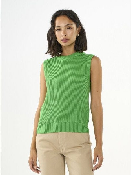 KnowledgeCotton Apparel Strick-Pullunder aus Bio-Baumwolle und Modal