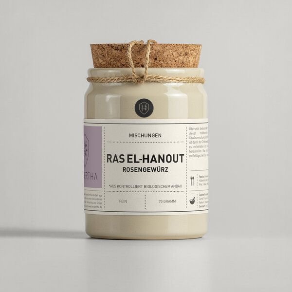 Herbertha Ras el-Hanout Bio Gewürzmischung im Steinzeugtopf