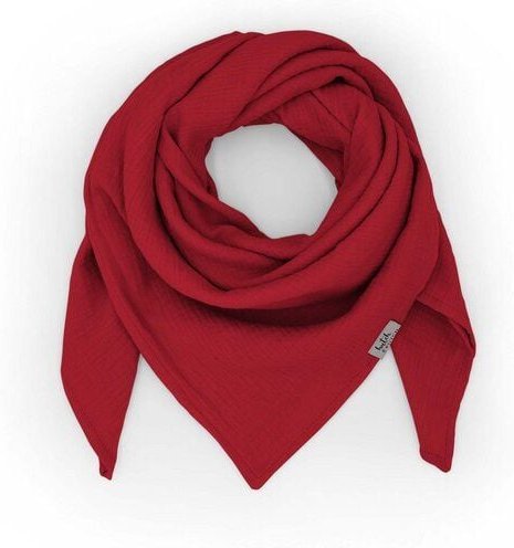 Hutch&Putch Musselin Halstuch - Schal - Tuch für Erwachsene (Damen und Herren) einfarbig aus 100% Bio-Baumwolle