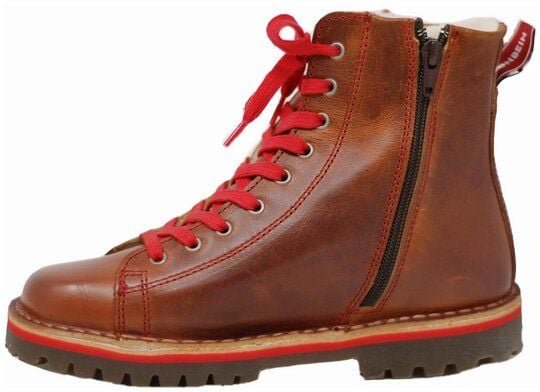 Grünbein Shoes Schnürboots Noa II l Warmfutter camel