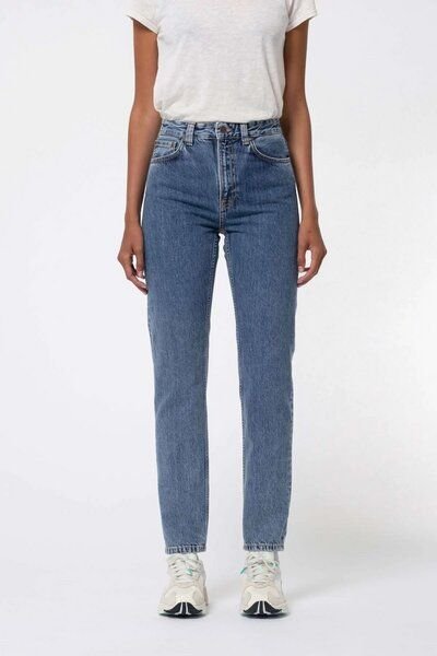 Nudie Jeans Highwaist Jeans - Breezy Britt - aus Bio-Baumwolle