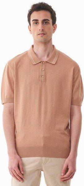 ORGANICATION Strick-Poloshirt aus Bio-Baumwolle