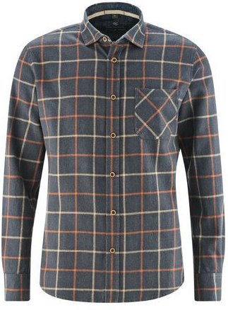 HempAge Kariertes Freizeithemd Hanf/Biobaumwolle