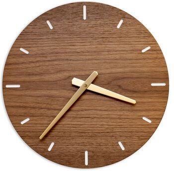 klotzaufklotz Wanduhr Furnier