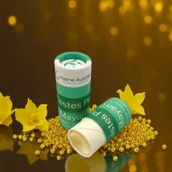 Kleine Auszeit Manufaktur Festes Parfüm Mayan Gold in der Papierhülse