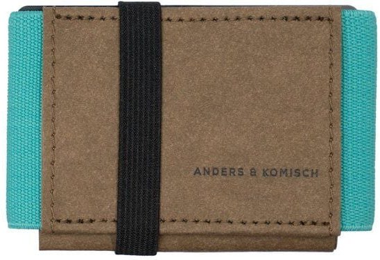 ANDERS & KOMISCH Mini Portemonnaie mit Münzfach „A&K MINI“ Slim Wallet Braun