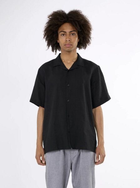 Thumbnail - KnowledgeCotton Apparel Box Fit Short Sleeved Linen Shirt
