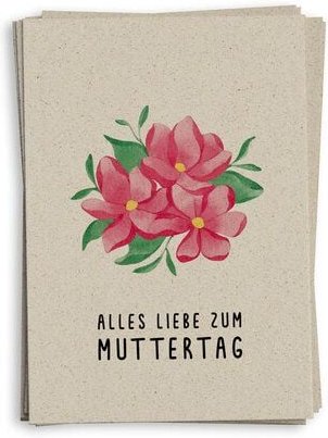 matabooks® A6 Grußkarte/Klappkarte aus nachhaltigem Graspapier