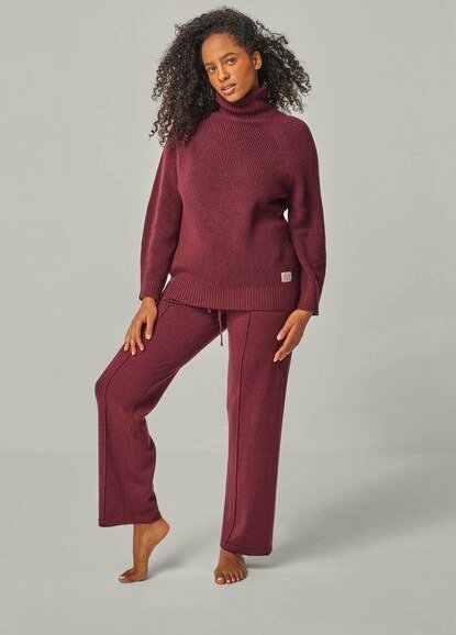 YOU LOOK PERFECT Merino Loungewear Set „Strickpullover Eve & Strickhose Elisa"