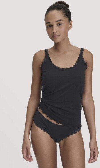 hessnatur Panty COTTON FELLING LACE aus Bio-Baumwolle