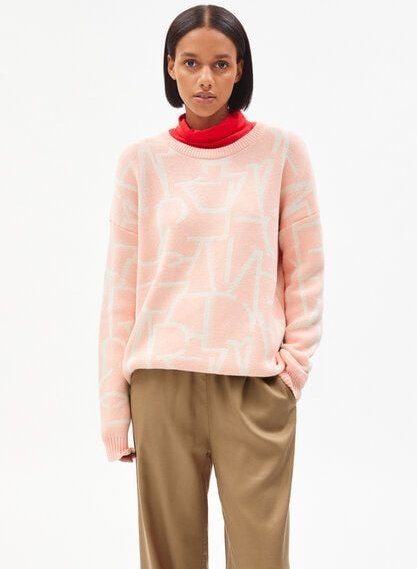 Thumbnail - ARMEDANGELS OLESSYAA TYPO - Damen Pullover aus Bio-Baumwolle