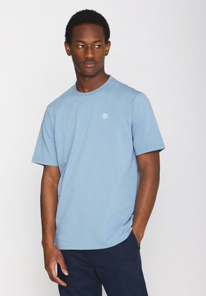 KnowledgeCotton Apparel T-Shirt LOKE Badge aus Bio-Baumwolle - ROC/GOTS/Vegan