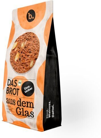 brotstoff Backmischung im Glas "Das Brot aus dem Glas" Bio-Zimtzauber