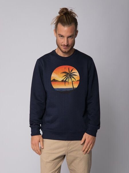 watapparel Sweatshirt Unisex Sunset on palm beach