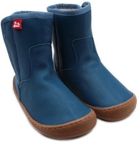 Thumbnail - Pololo Barfuß Kinderstiefel aus Biowolle und chromfrei gegerbtem Leder