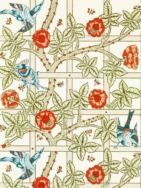 Photocircle Poster / Leinwandbild - William Morris: Trellis