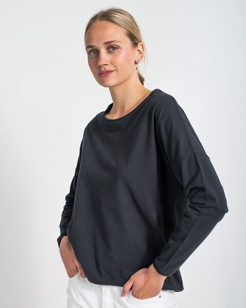 Alma & Lovis Oversized Langarmshirt aus Bio-Baumwolle | Loose Shirt