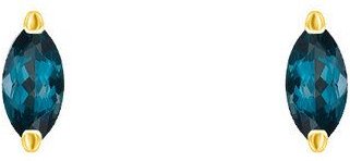 Eppi Minimalistische silberne Ohrringe mit Topasen Andine