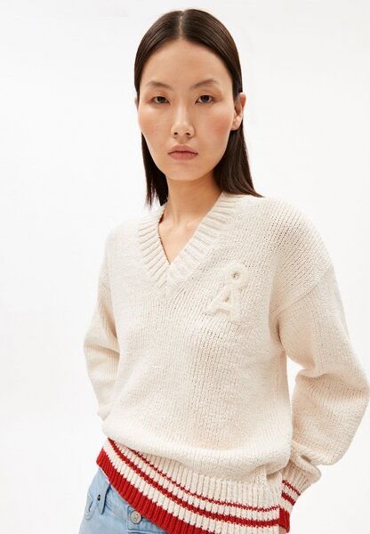 Thumbnail - ARMEDANGELS ICONIC Å COLLEGE Damen Strickpullover aus Bio-Baumwoll-Mix