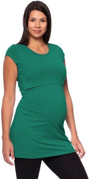 Milchshake 107 BASIC kurzarm Umstands- und Stillshirt extra lang aus Bio Baumwolle