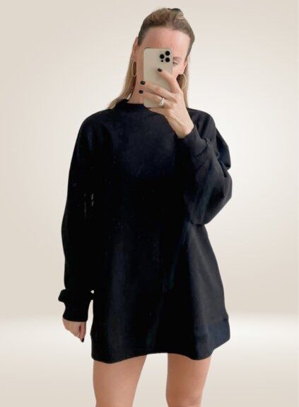 noemvri fashion label oversized Sweatshirt Turtleneck