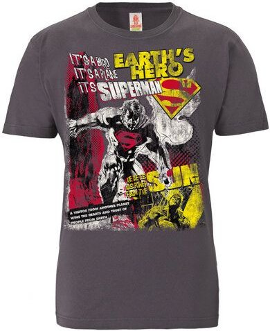 Thumbnail - LOGOSH!RT LOGOSHIRT - DC - Superman - Earth Hero - 100% Organic Cotton - T-Shirt