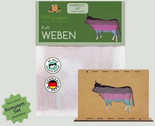 mikiprojekt Bastelset Kuh weben