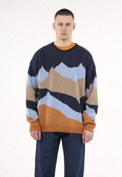 KnowledgeCotton Apparel Strickpullover MOUNTAIN CREW NECK aus Bio-Wolle