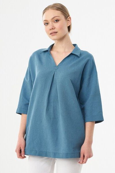 ORGANICATION Bluse aus Leinen und Bio-Baumwolle