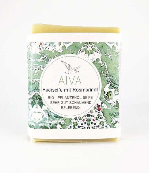 Küstenseifen Manufaktur Bio-Haarseife - Rosmarin für normales / fettendes Haar / bei Schuppen