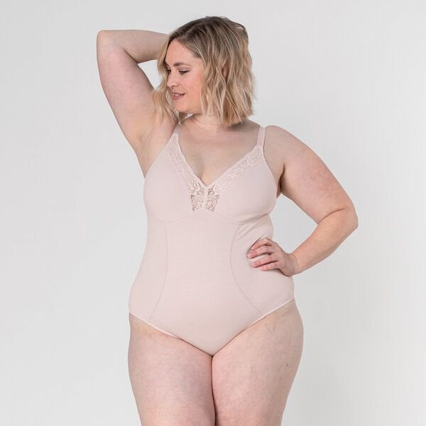 erlich textil Eleonora Body mit Spitze aus Bio-Baumwolle, made in Europe