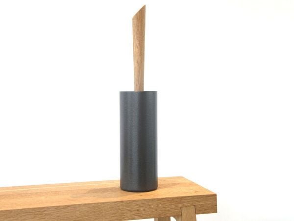 werkvoll by Lena Peter Upcycling WC-Bürste FIRE mit Eichegriff