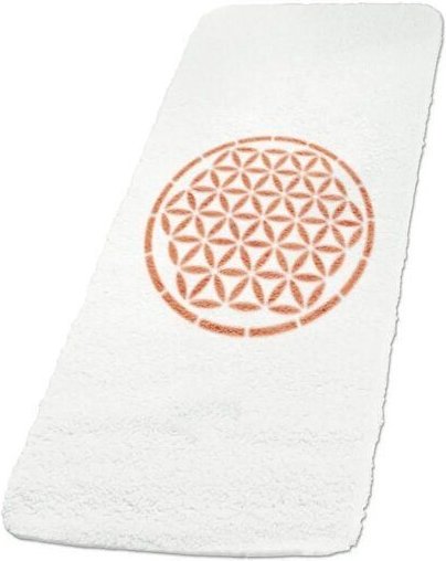 The Spirit of OM Yogamatte aus Schurwolle Blume des Lebens Lebensblume 81 x 198 cm