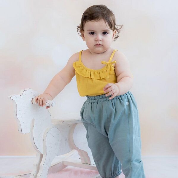 OrganicEra Bio-Hanf-Baby-Bodysuit mit Rüschen