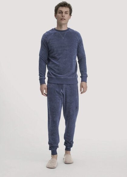 hessnatur Frottee Schlafshirt Relaxed PURE COTTON aus reiner Bio-Baumwolle