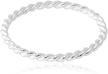 pakilia Silber Ring Kordel gedreht Fair-Trade und handmade