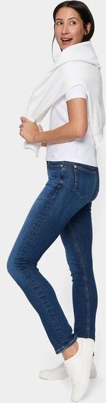 FUTURE:PEOPLE. 09:00 SLIM FIT - MID WAIST- Damen Jeans aus weichem Stretch-Denim aus Bio-Baumwoll-Mix (30900 0 1008)