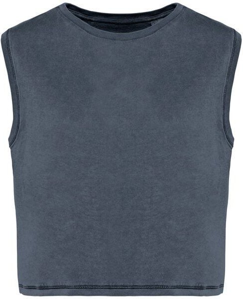 Greenspired Umweltfreundliches ärmelloses Cropped Damen-T-Shirt 165g/m²